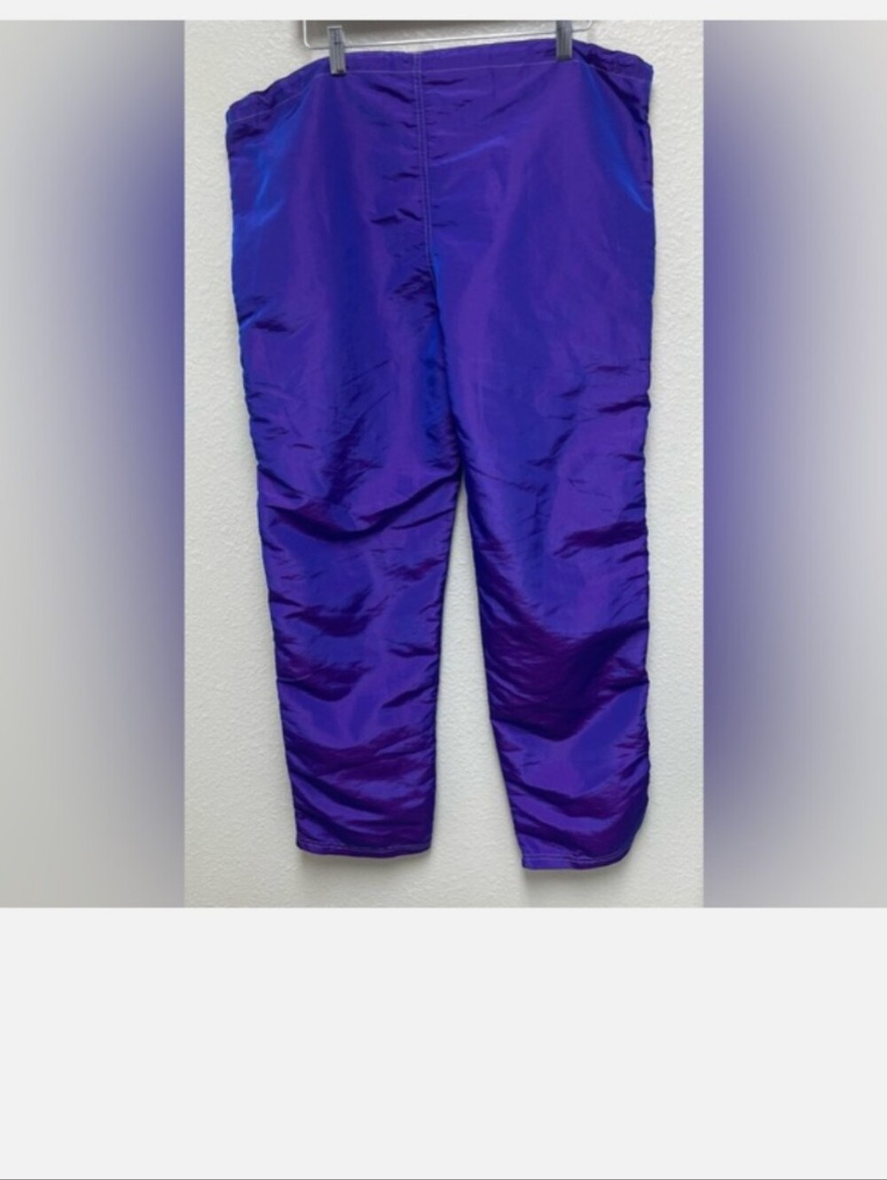 Surf Style Iridescent Purple Blue Women’s Medium Athletic Windbreaker Pants